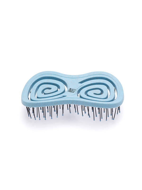 Щетка массажная "Eco-Friendly" с нейлоновым штифтом DEWAL BEAUTY DBEF35-light blue